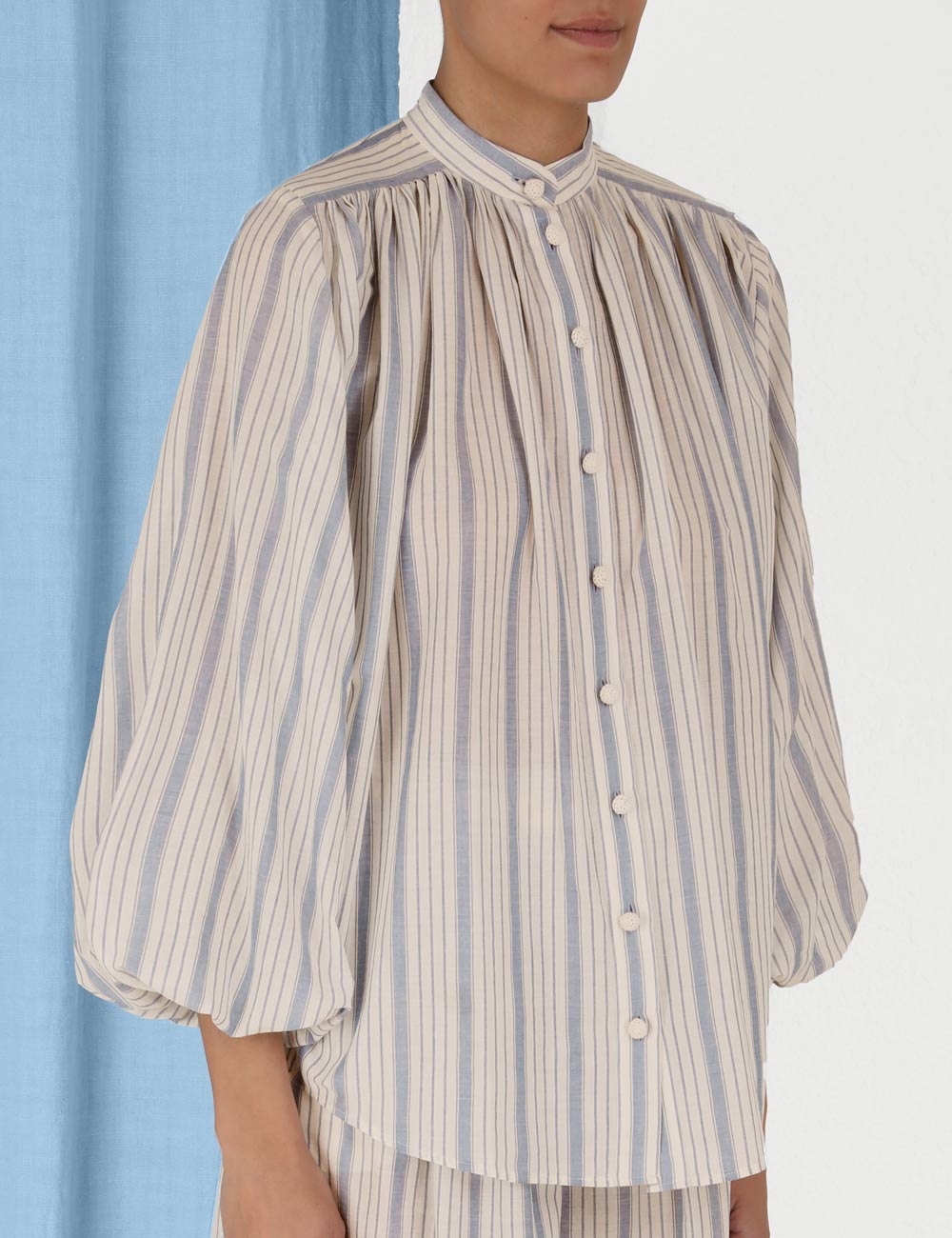 Chintz Striped Billow Blouse