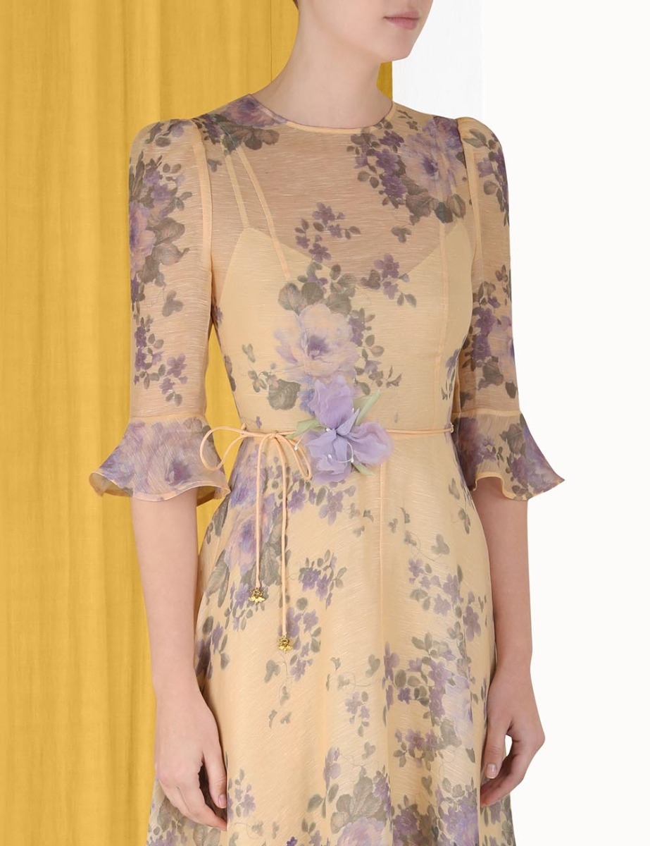 Lyrical Flare Sleeve Midi