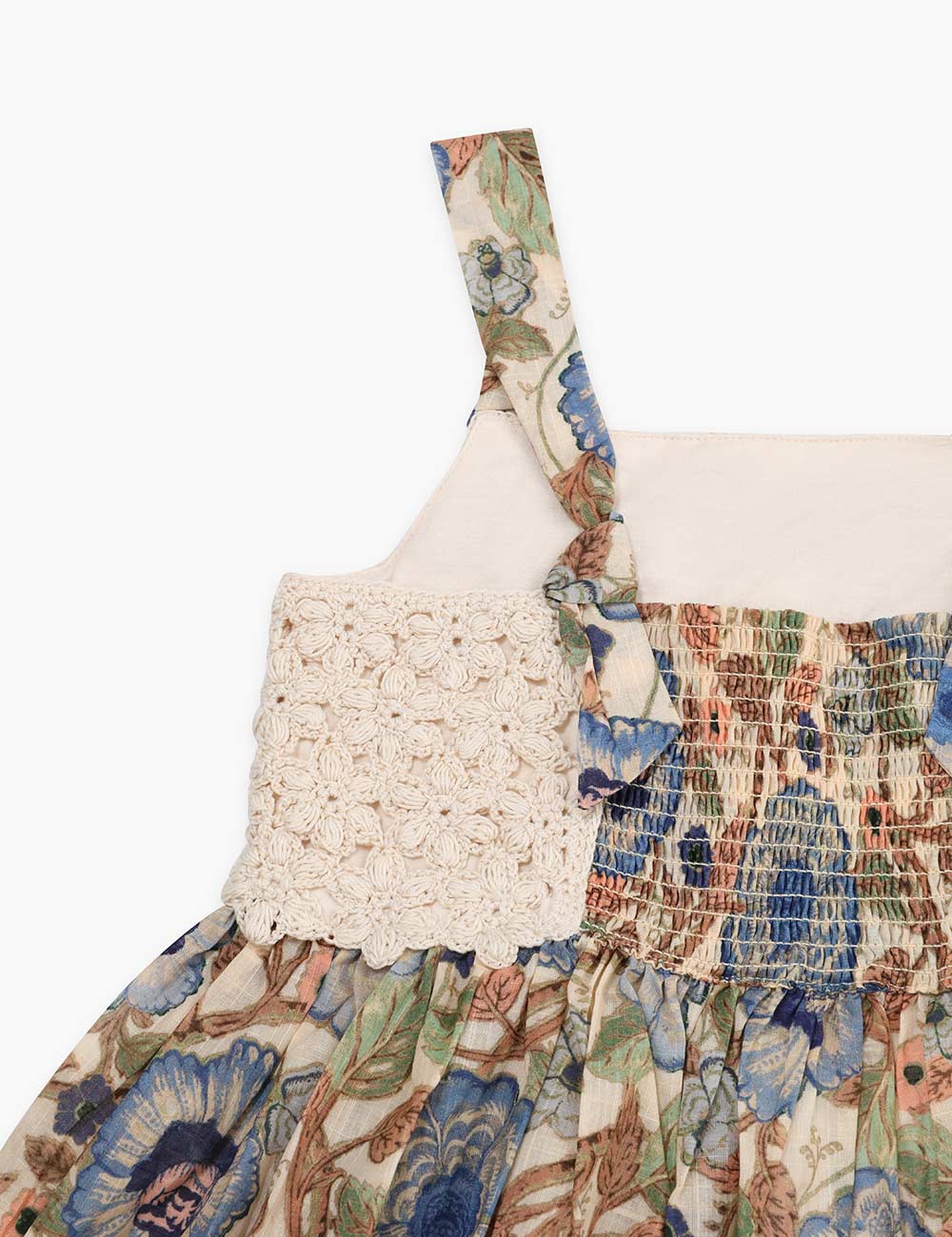 Junie Crochet Top Woven Dress