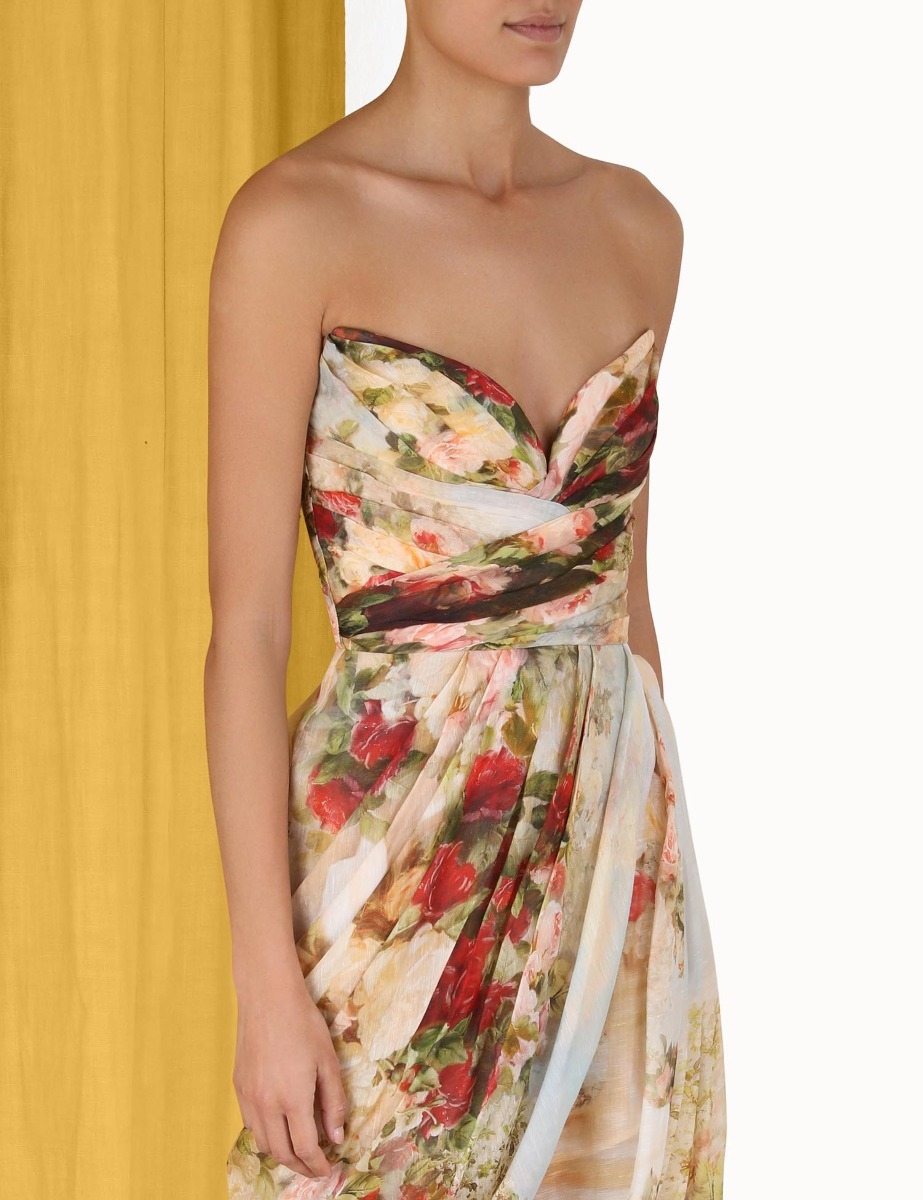 Luminosity Strapless Midi