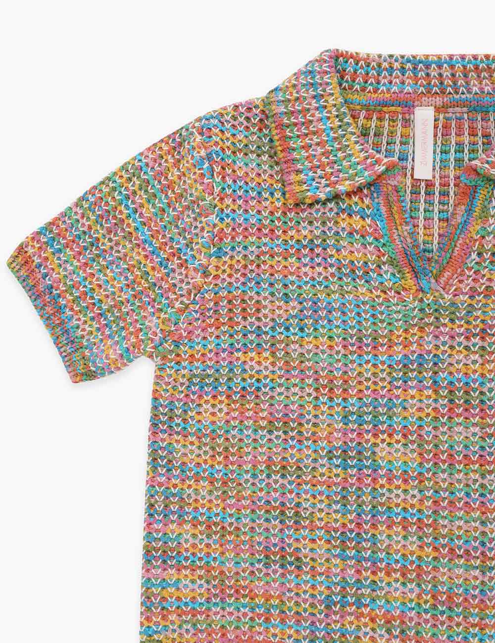 August Textured Knit Polo