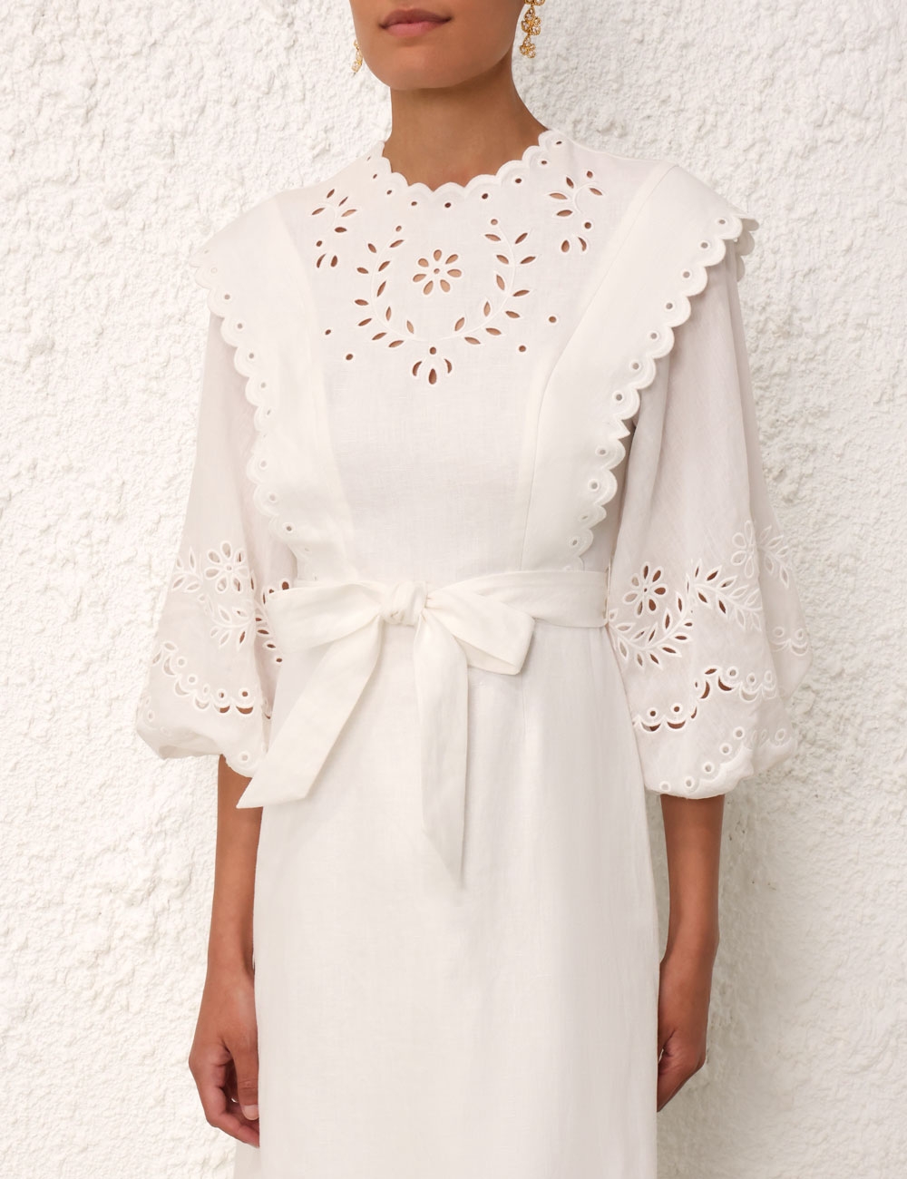 Junie Embroidered Midi Dress
