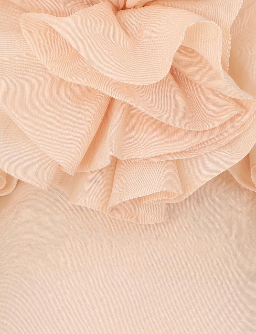 Crush Ruffle Halter Maxi Dress Peach Online | Zimmermann