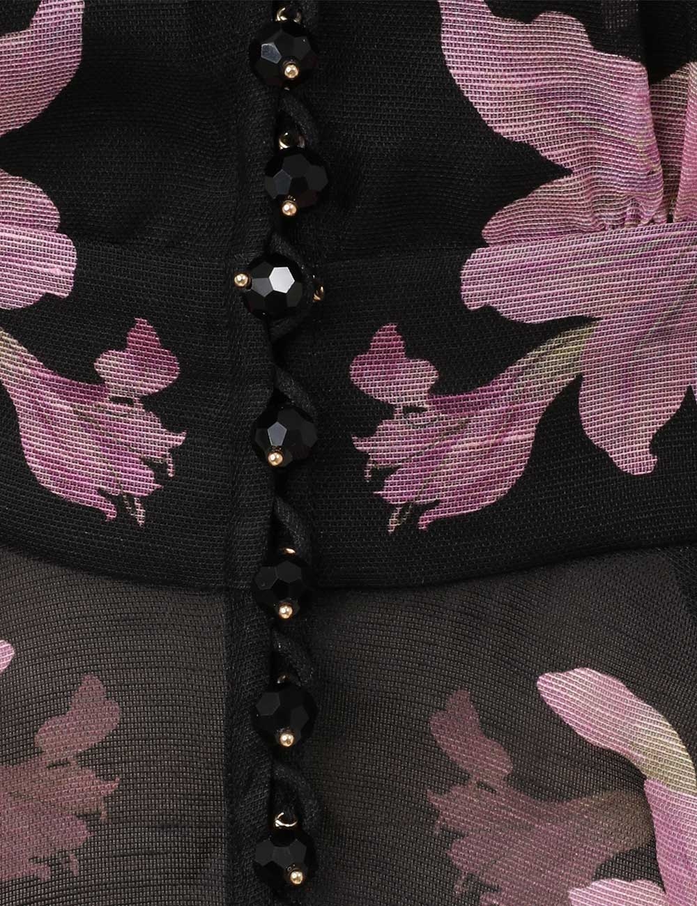 Dawning V-Neck Beaded Blouse Black Lily Online | Zimmermann