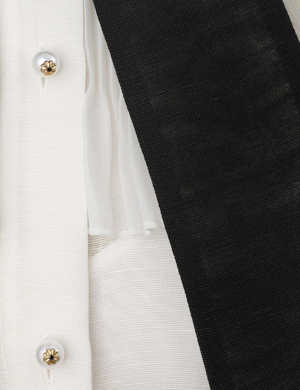 Cuff links Tweed shirt – L'AUBE BLANC