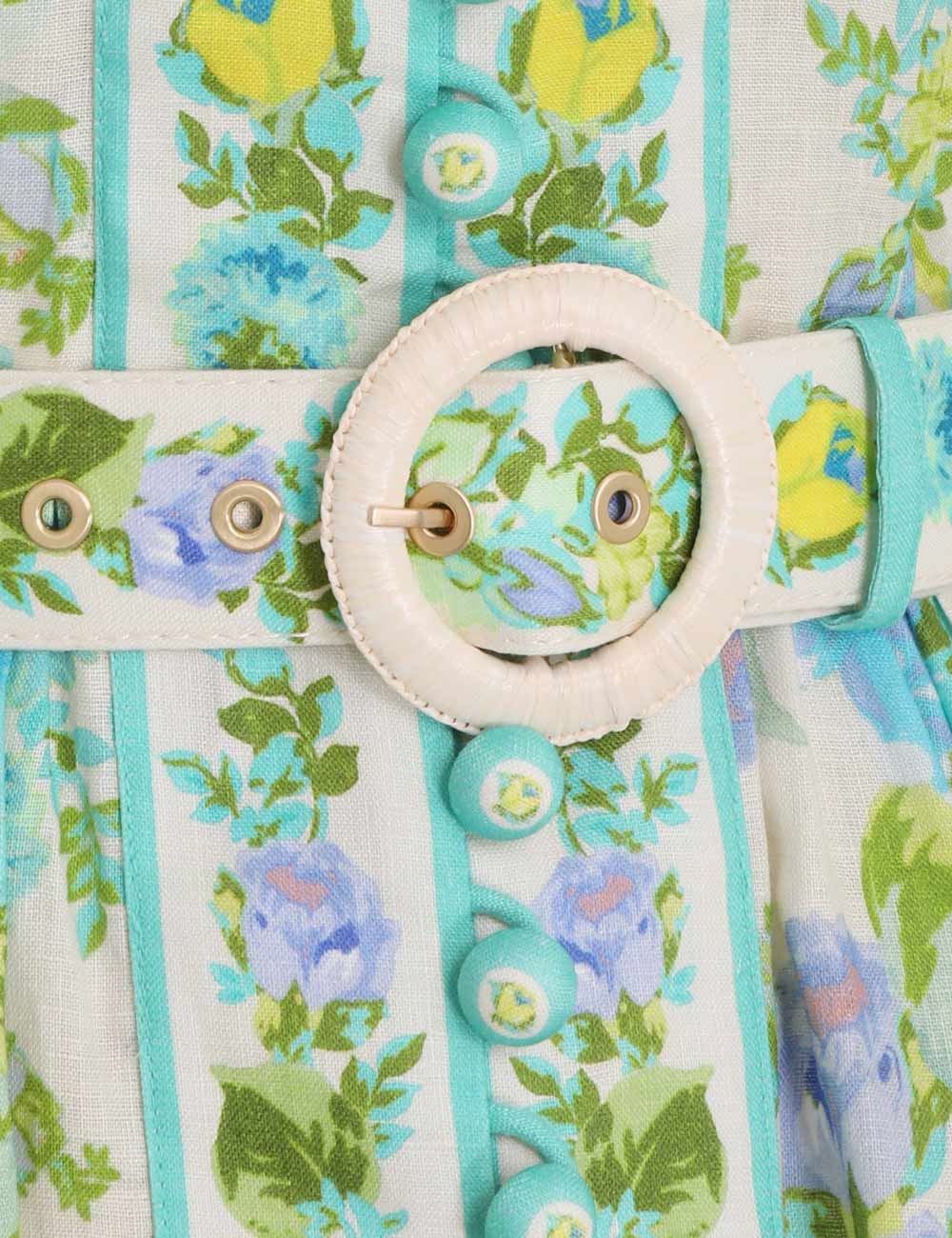 Raie Buttoned Mini Dress