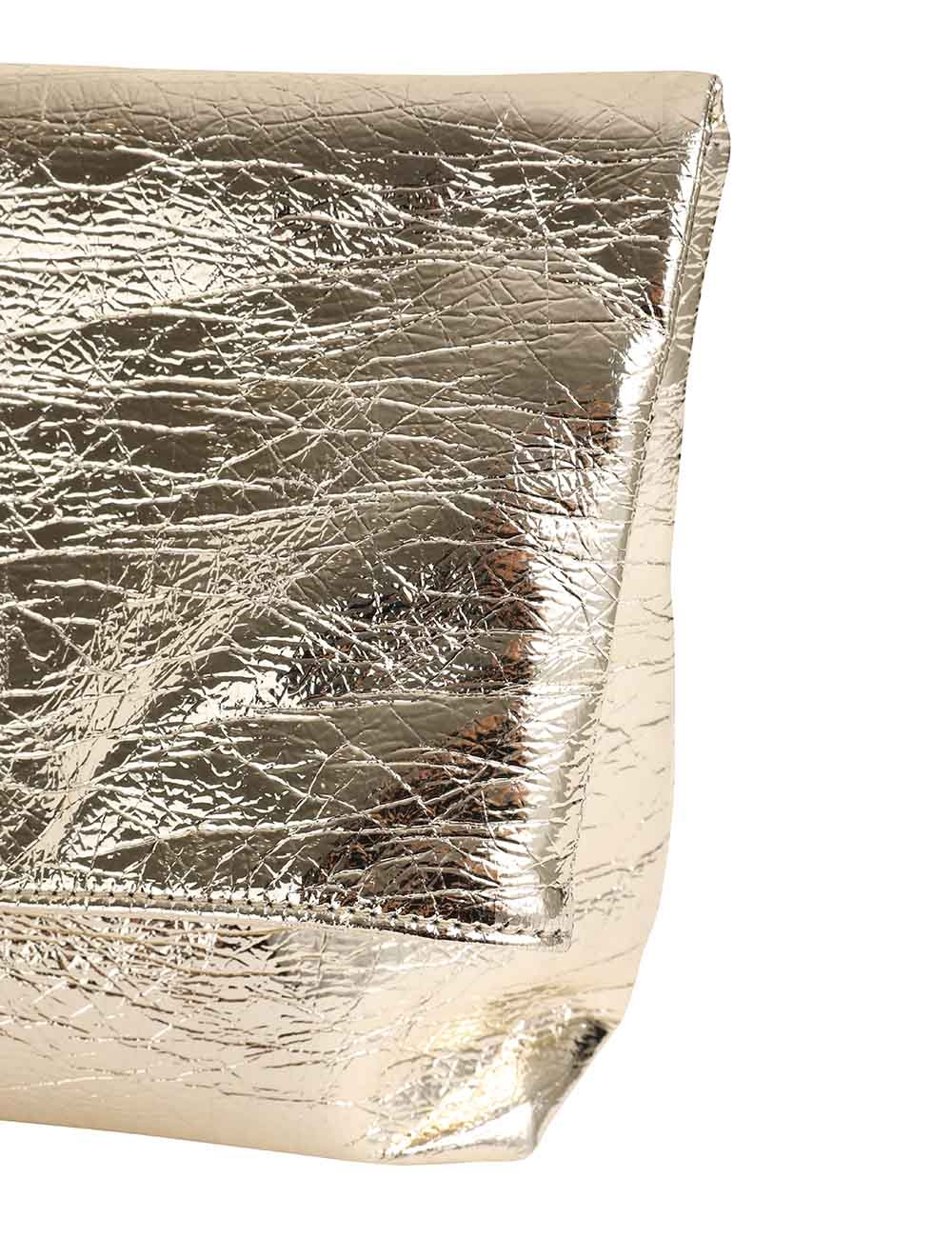 Metallic Fold Over Clutch