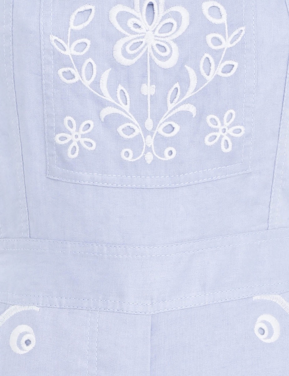 Clover Embroidered Overall