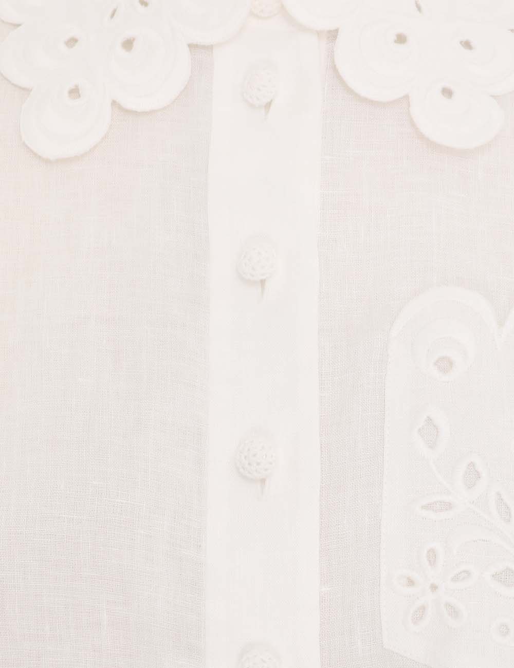 Clover Embroidered Blouse