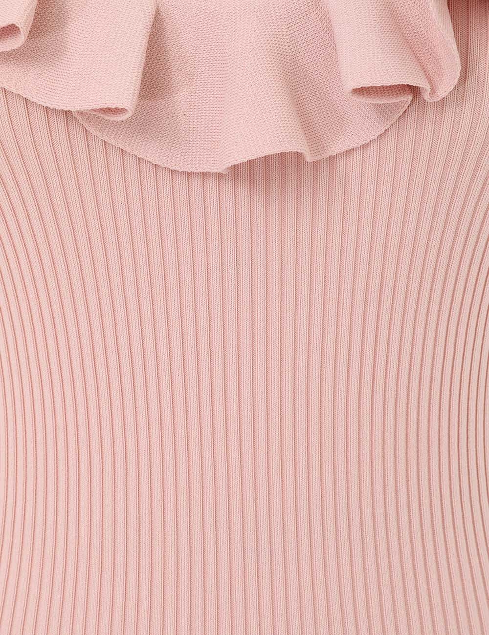Chintz V-Neck Frill Tank