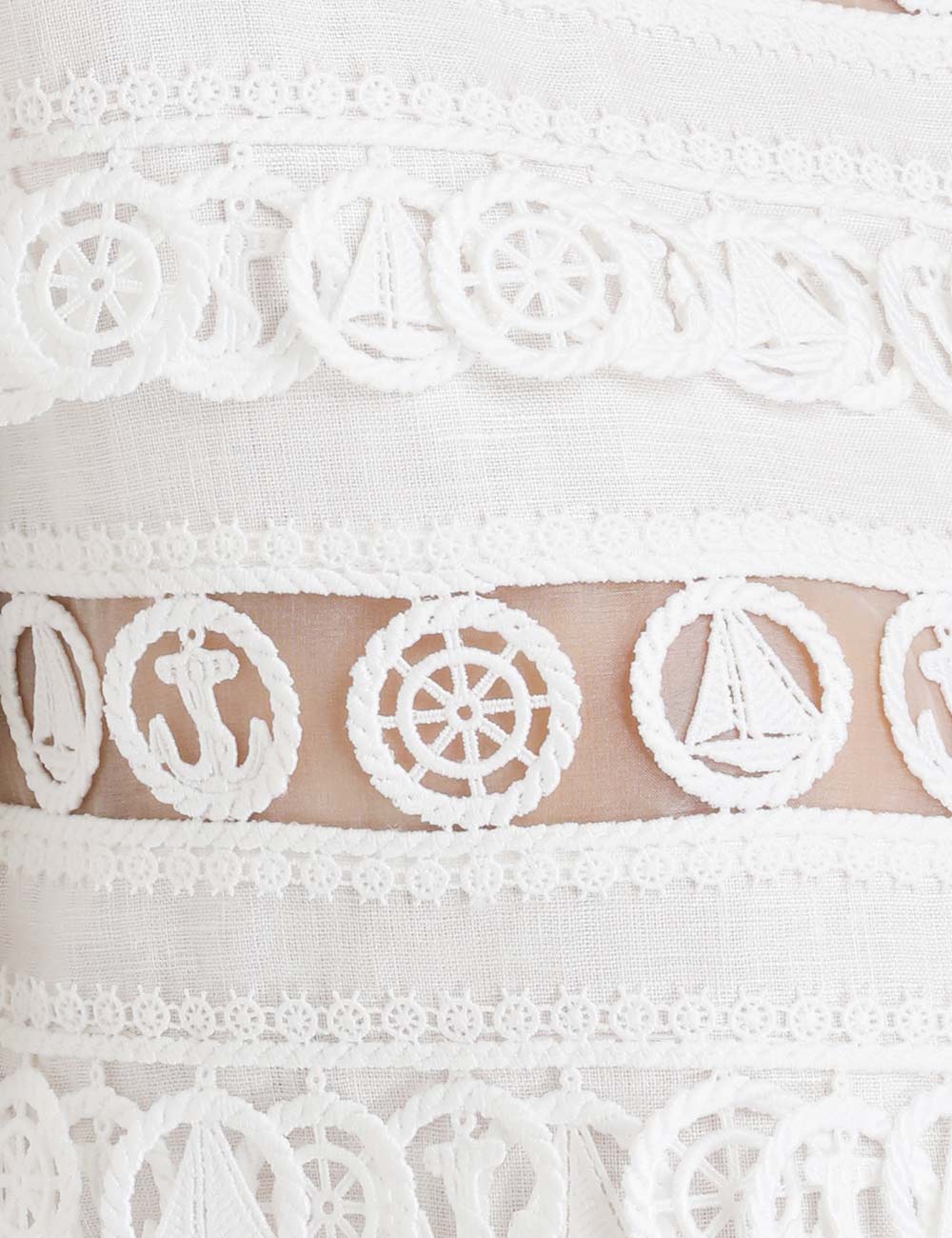High Tide Nautical Cropped Top