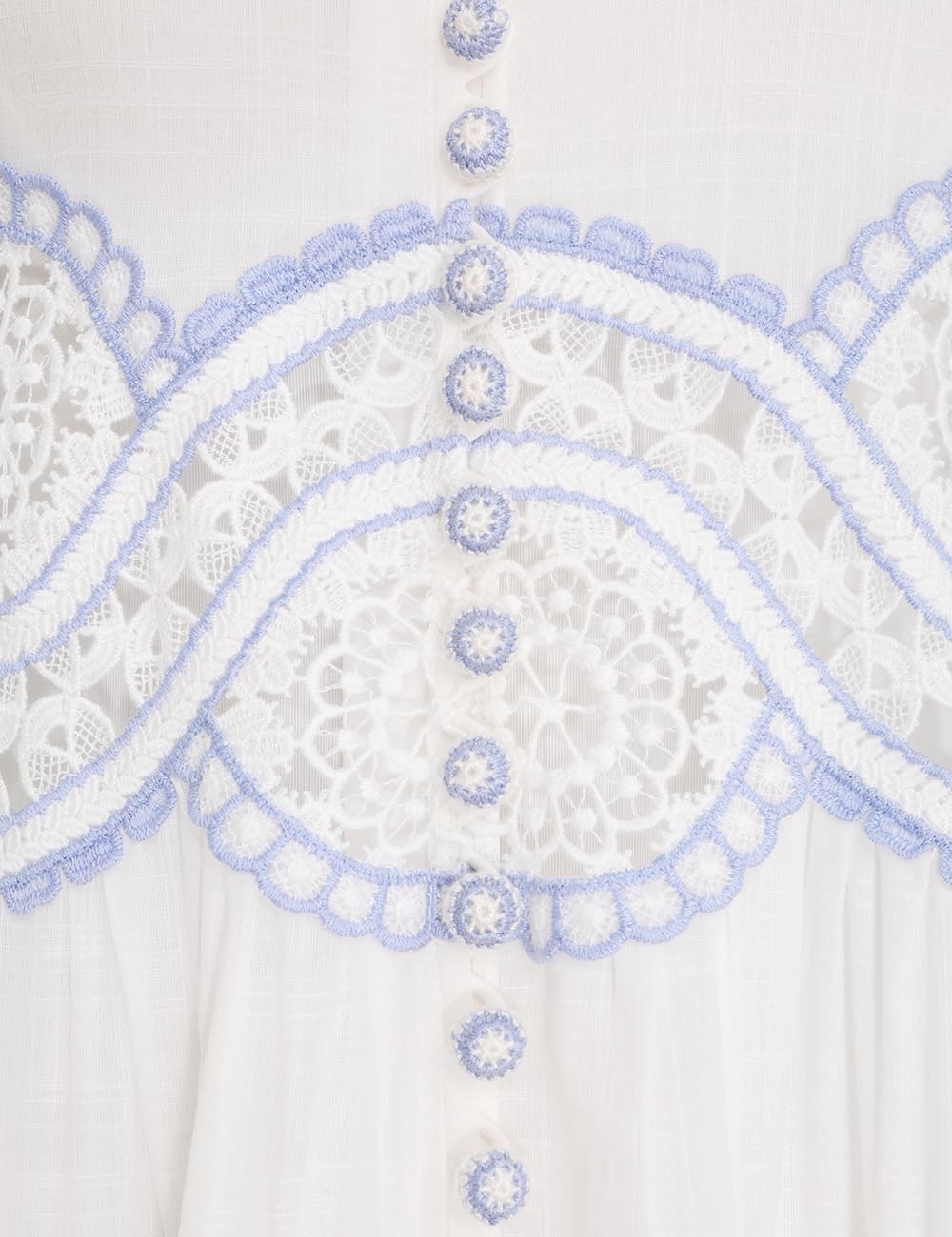 Cira Tiered Trimmed Dress 