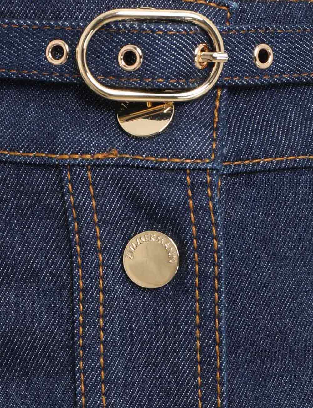 A Line Denim Skirt