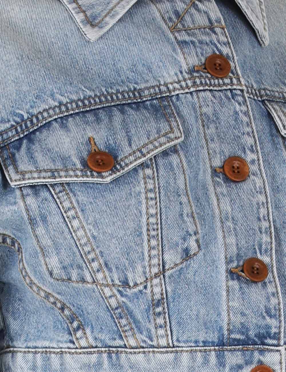 Raie Cropped Denim Jacket