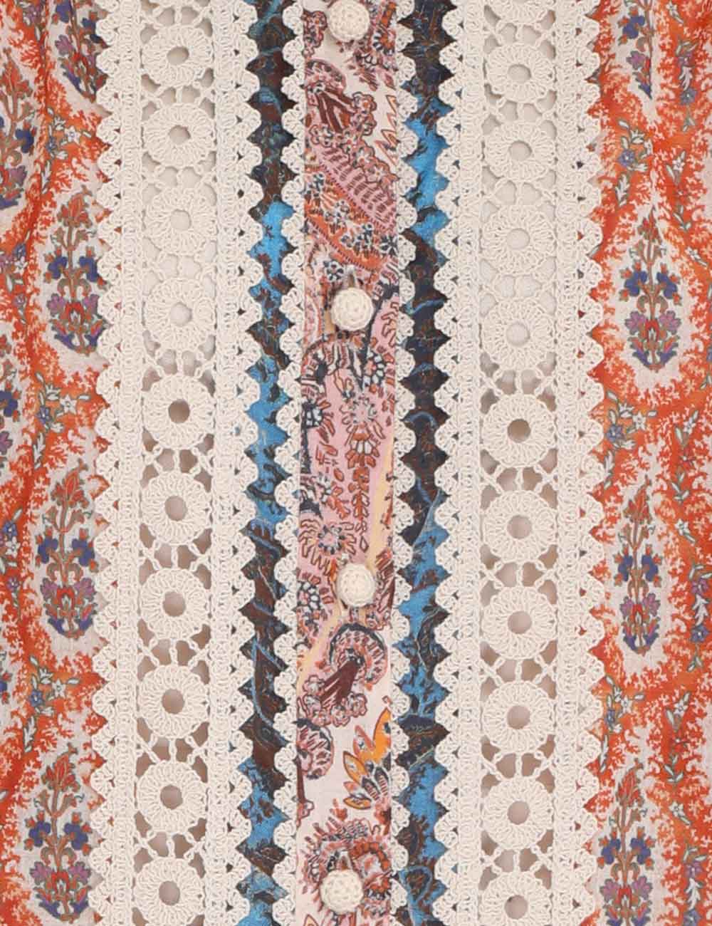 Devi Spliced Billow Blouse