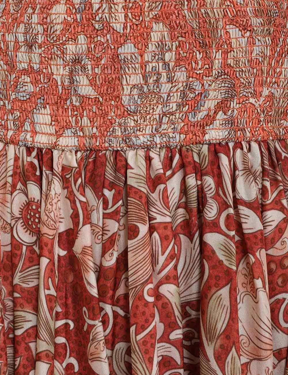 Chintz Asymmetrical Skirt