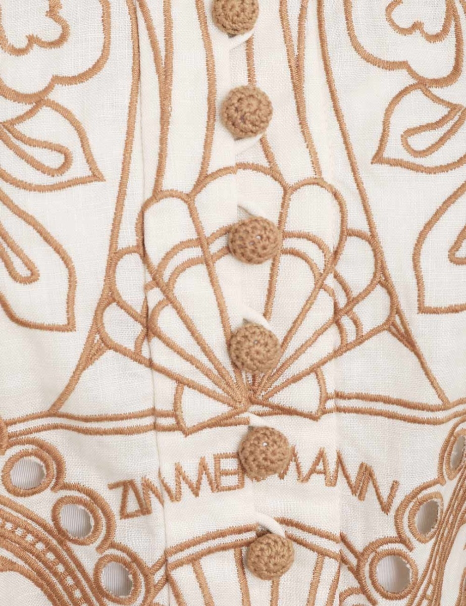 Ginger Embroidered Shirt Dress
