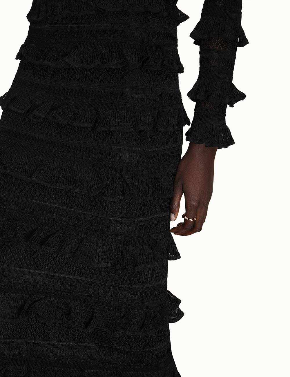 Wonderland Frill Midi Skirt