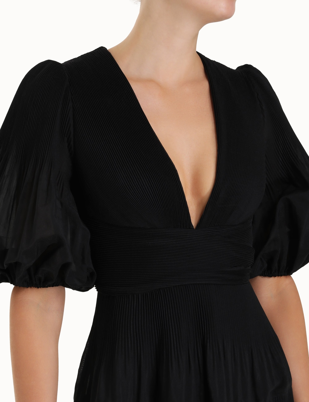 Pleated Midi Dress