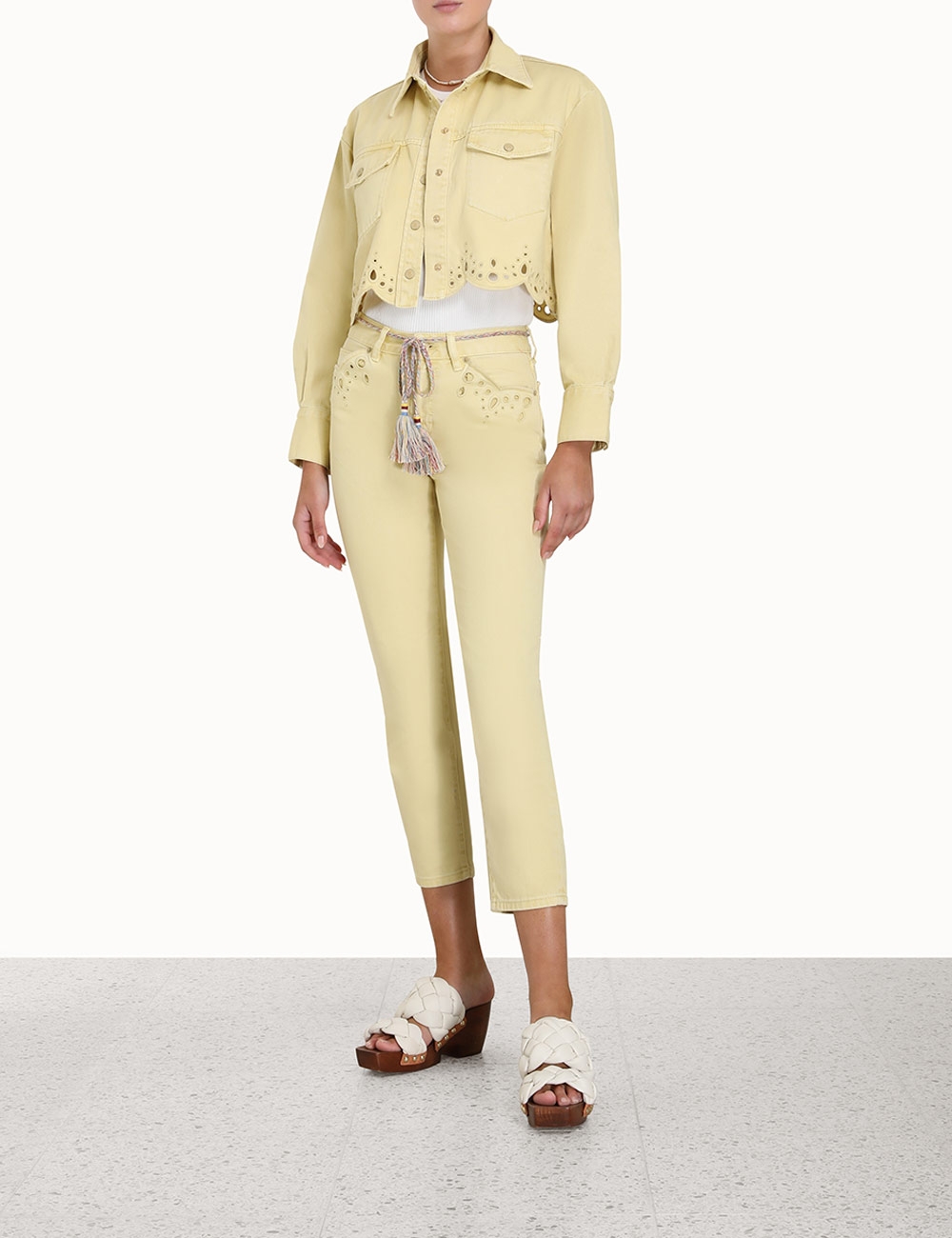 Clover Scallop Stovepipe Jean