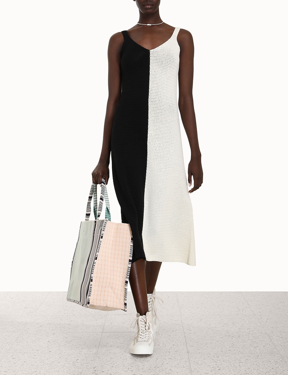 Clover Crochet Midi Dress