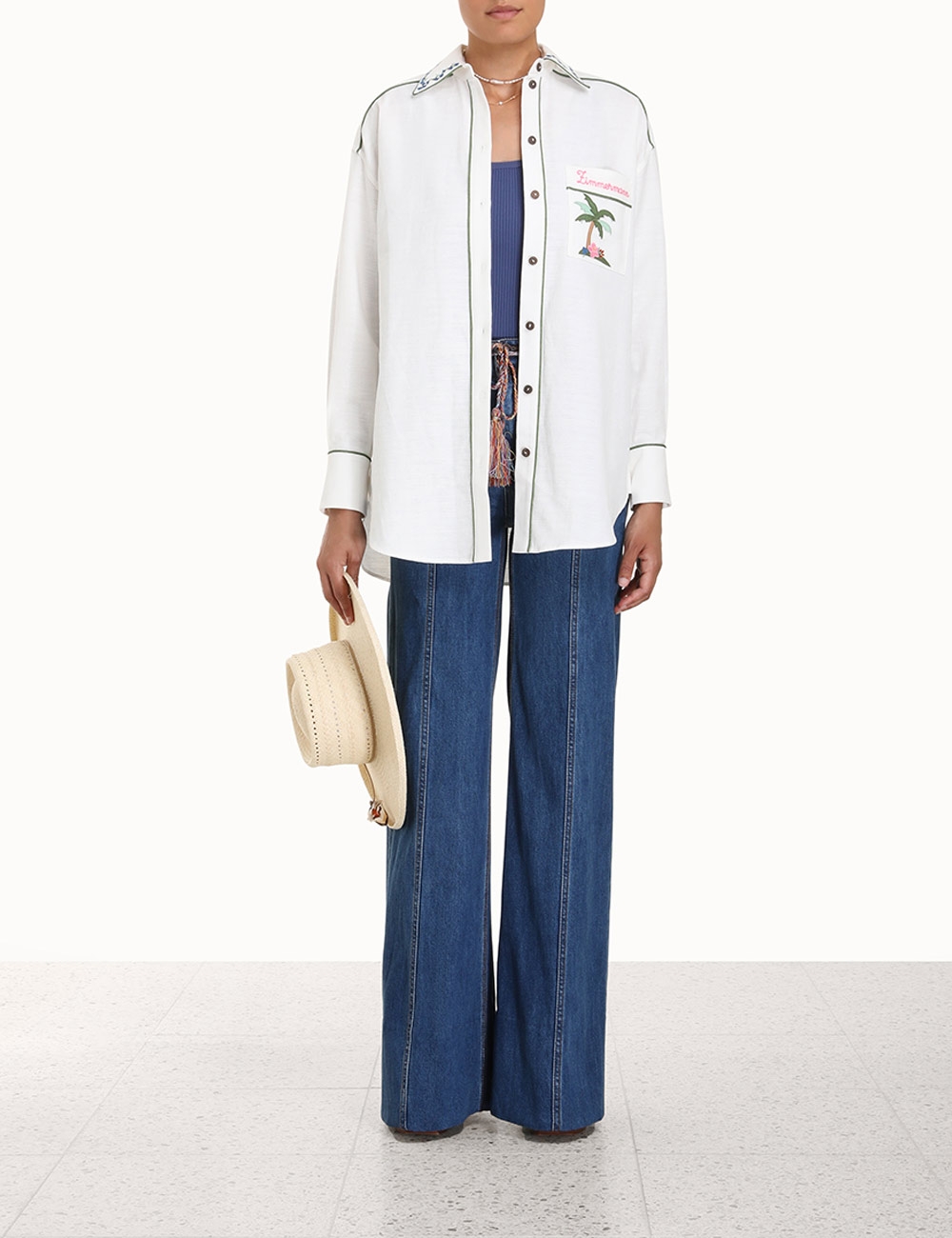 Clover Applique Relaxed Shirt
