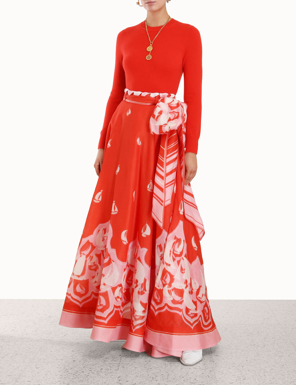High Tide Eyelet Maxi Skirt
