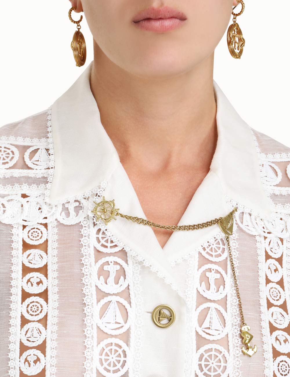 High Tide Nautical Crop Jacket
