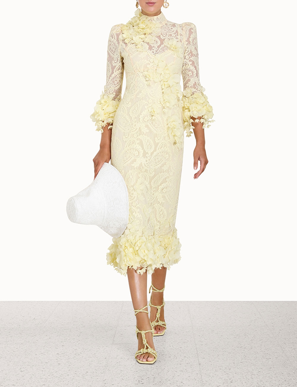High Tide Lace Midi Dress