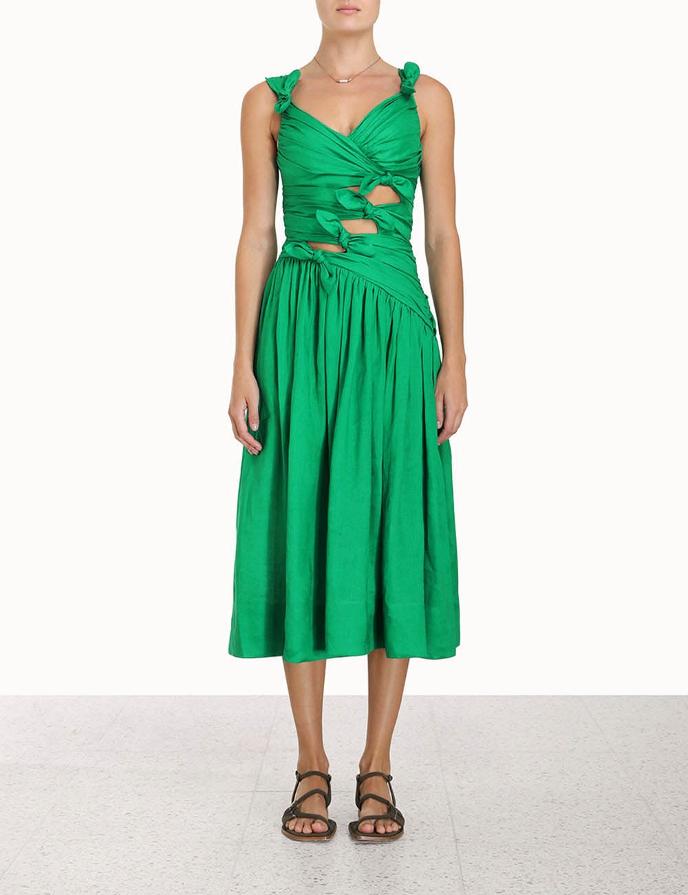 Tiggy Bow Midi Dress