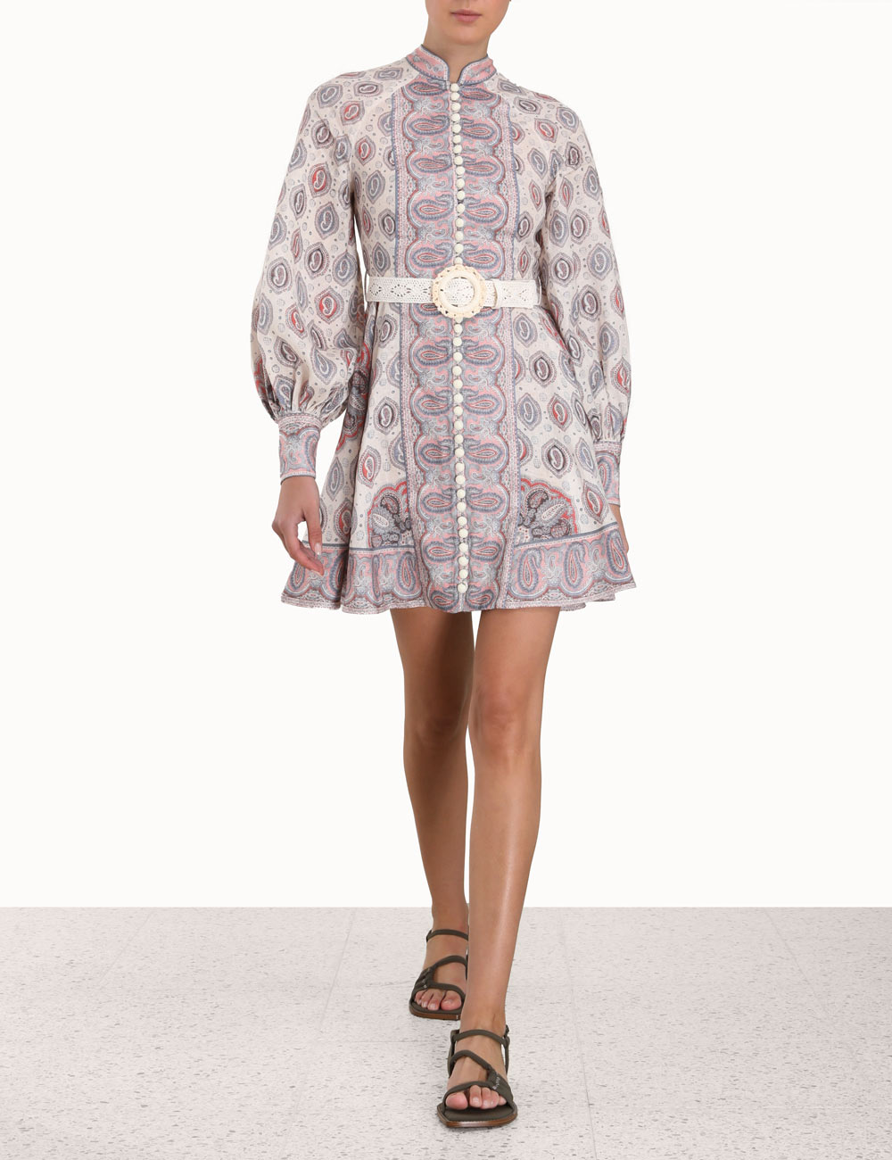 Vitali Button Up Mini Dress