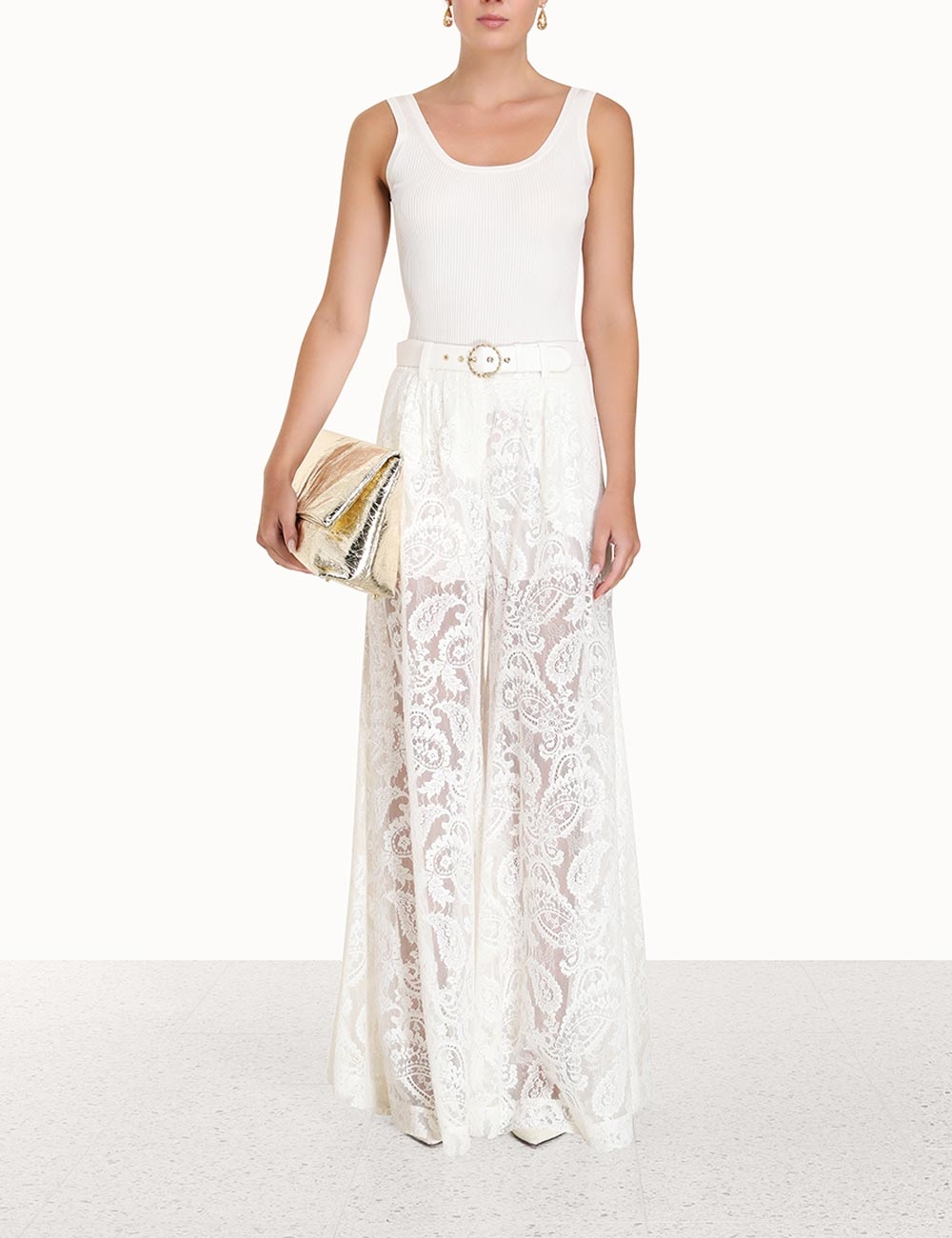 Wonderland Lace Wide Leg Pant