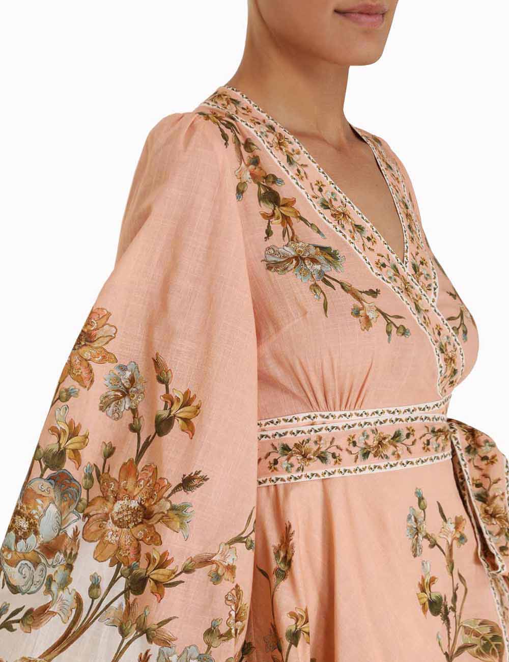 Chintz Wrap Mini Dress