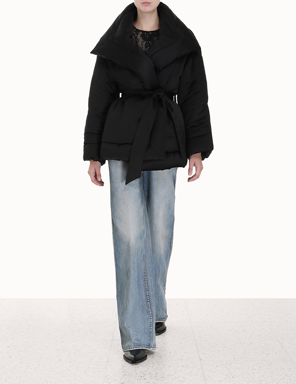 Luminosity Satin Wadded Jacket