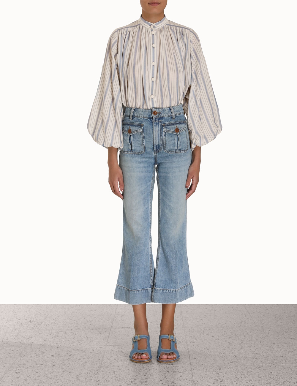 Chintz Striped Billow Blouse