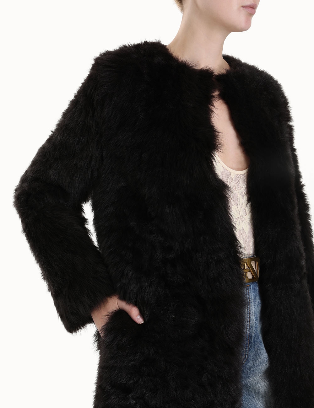 Luminosity Shearling Coat