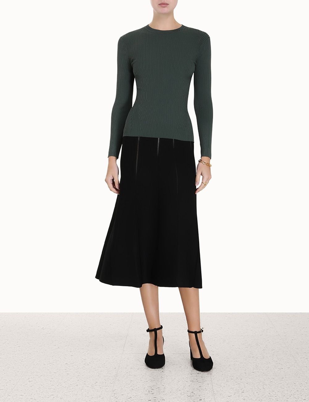 Luminosity Knit Panelled Skirt
