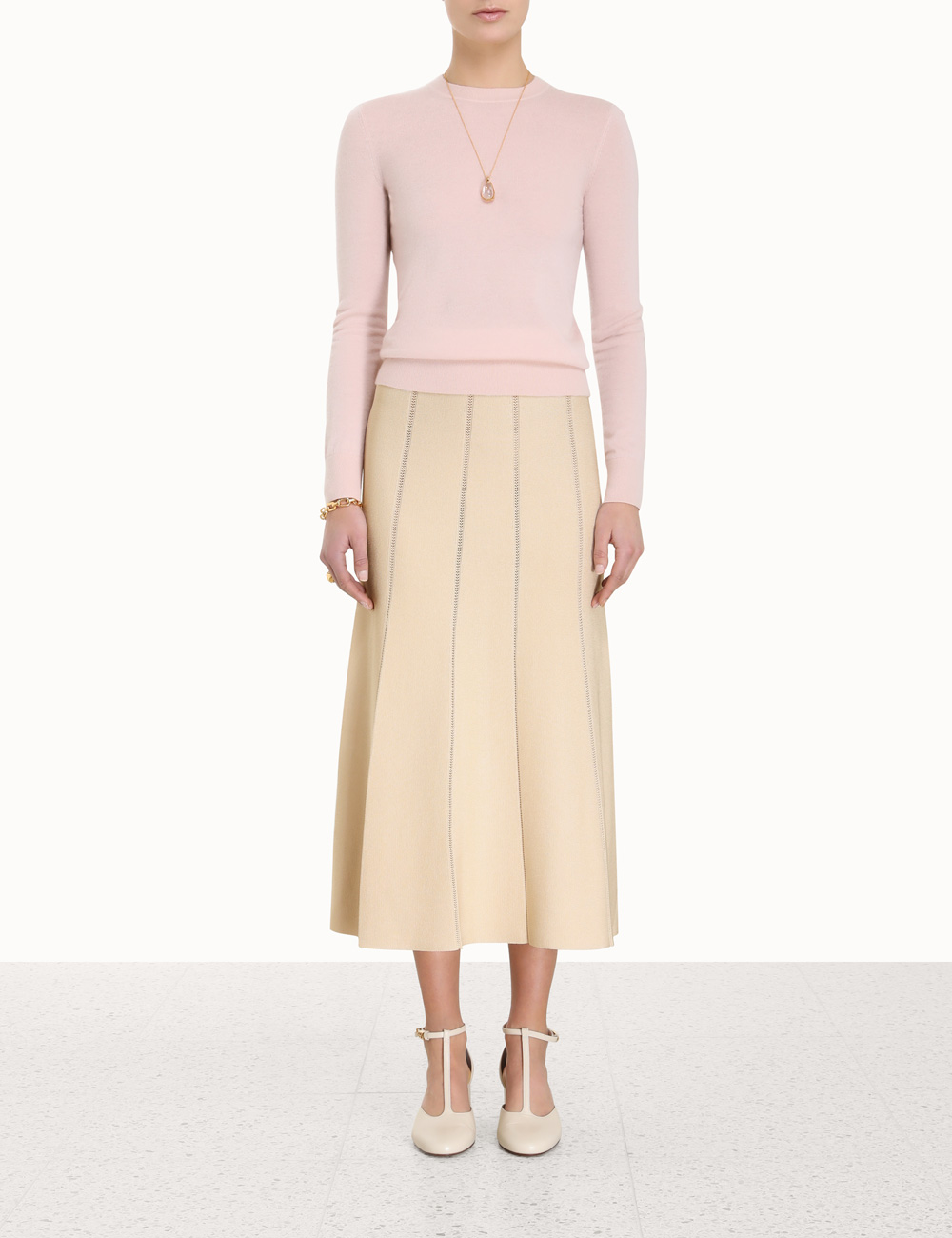 Luminosity Knit Panelled Skirt