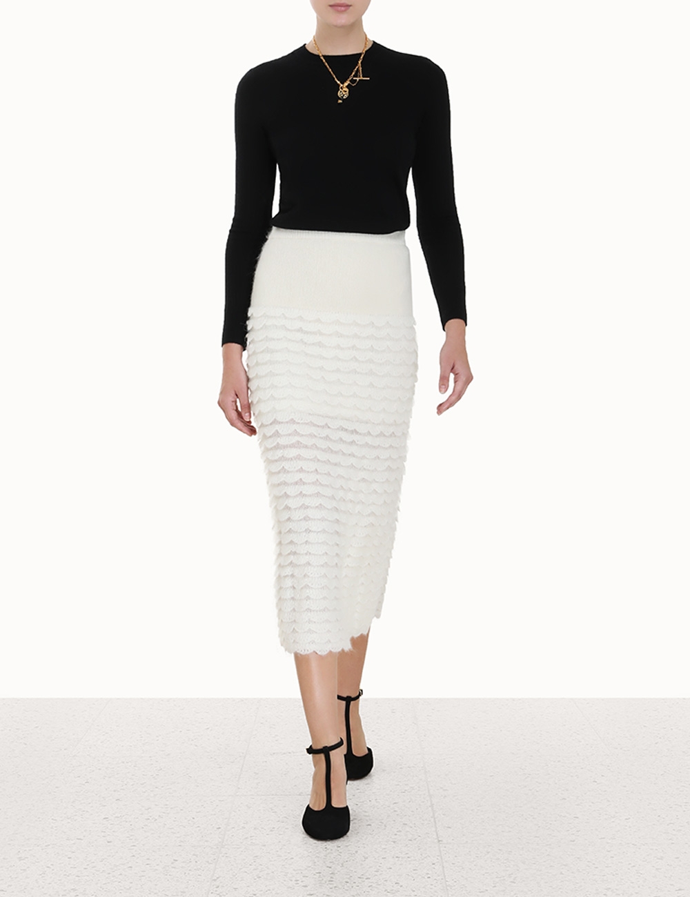 Luminosity Scallop Skirt