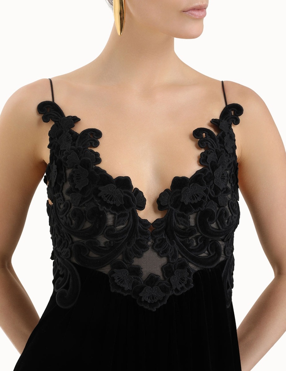 Sensory Velvet Slip Dress