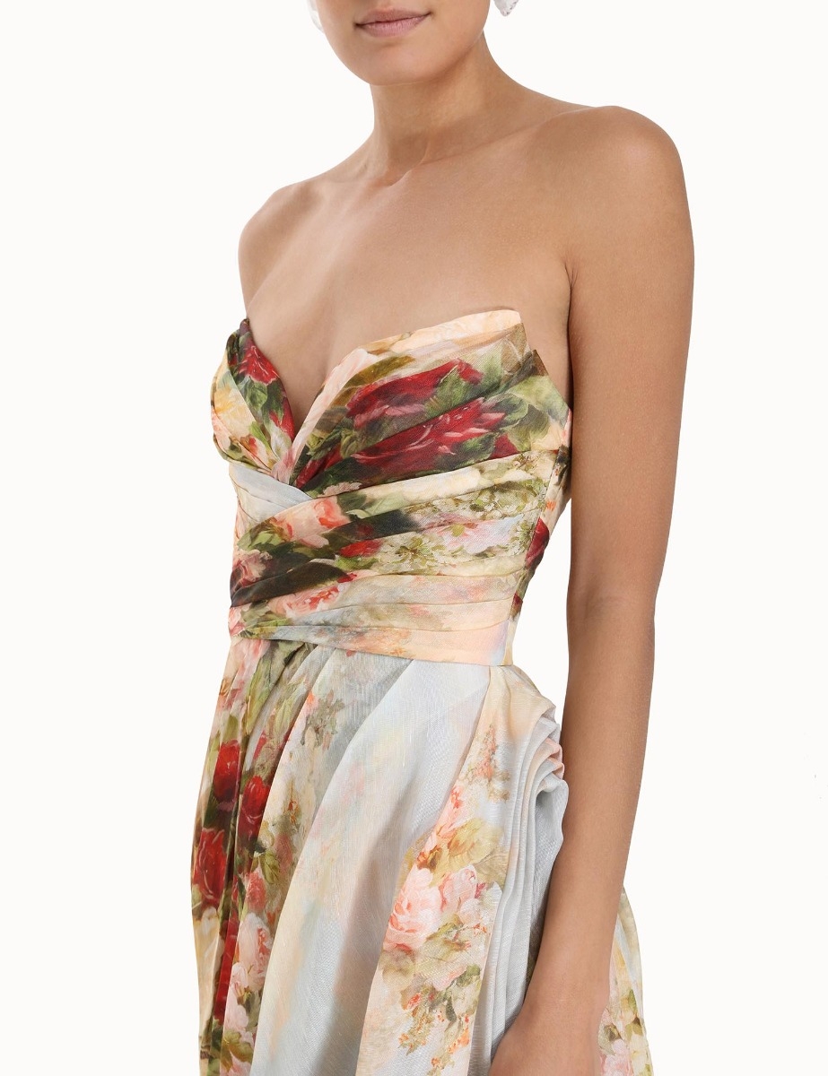 Luminosity Strapless Midi