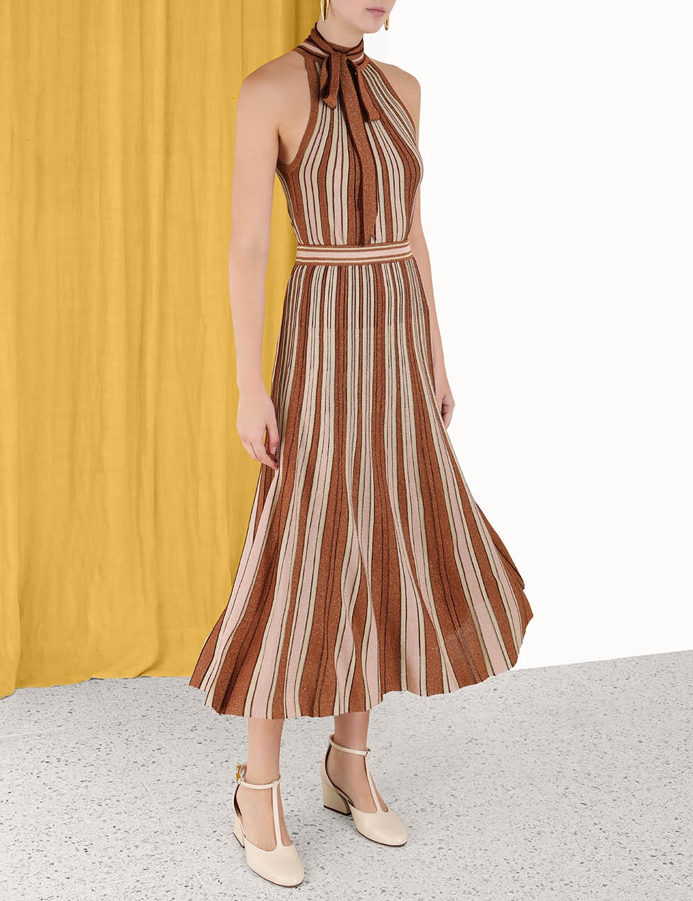 Luminosity Lurex Stripe Skirt