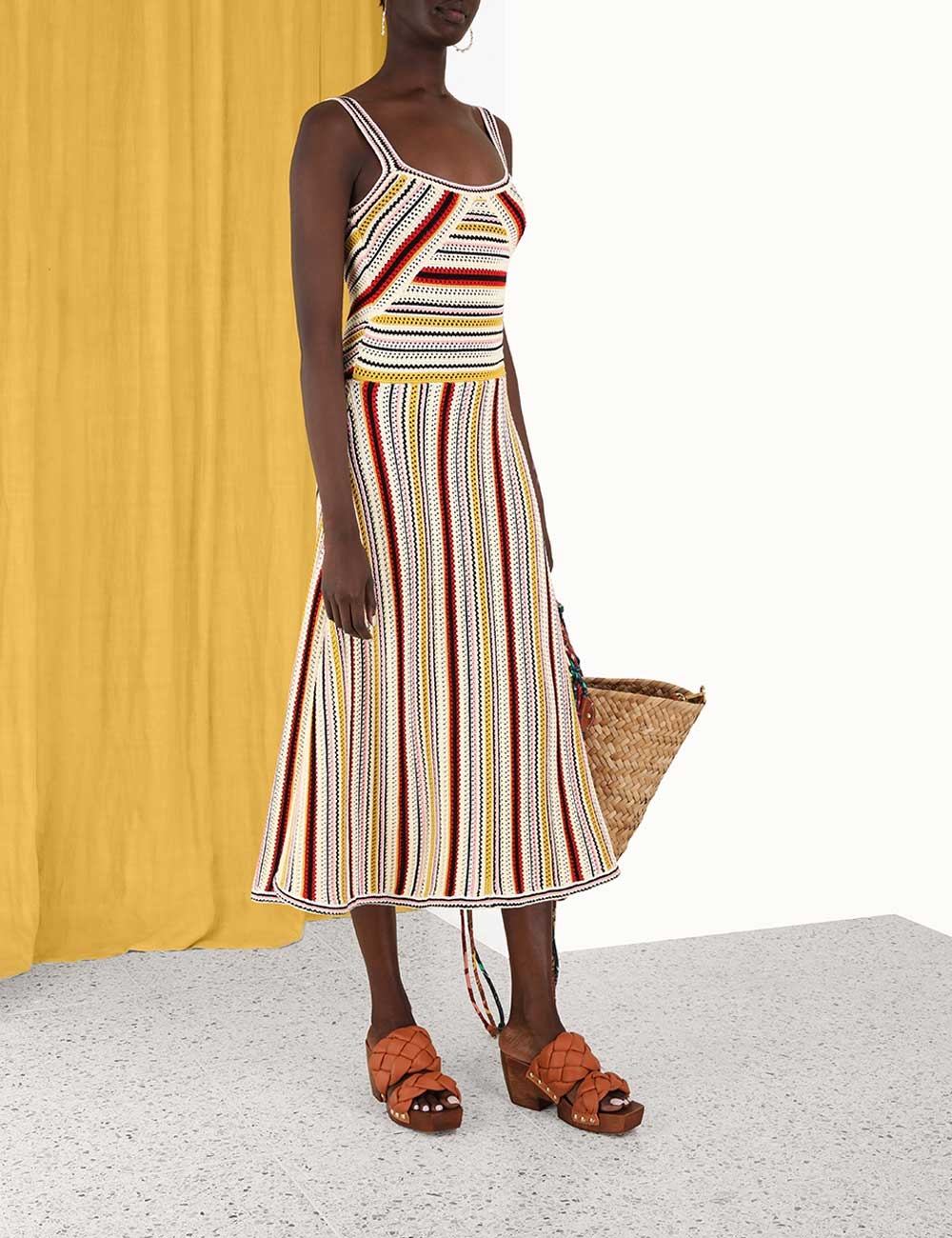 Vitali Multi Stripe Knit Dress