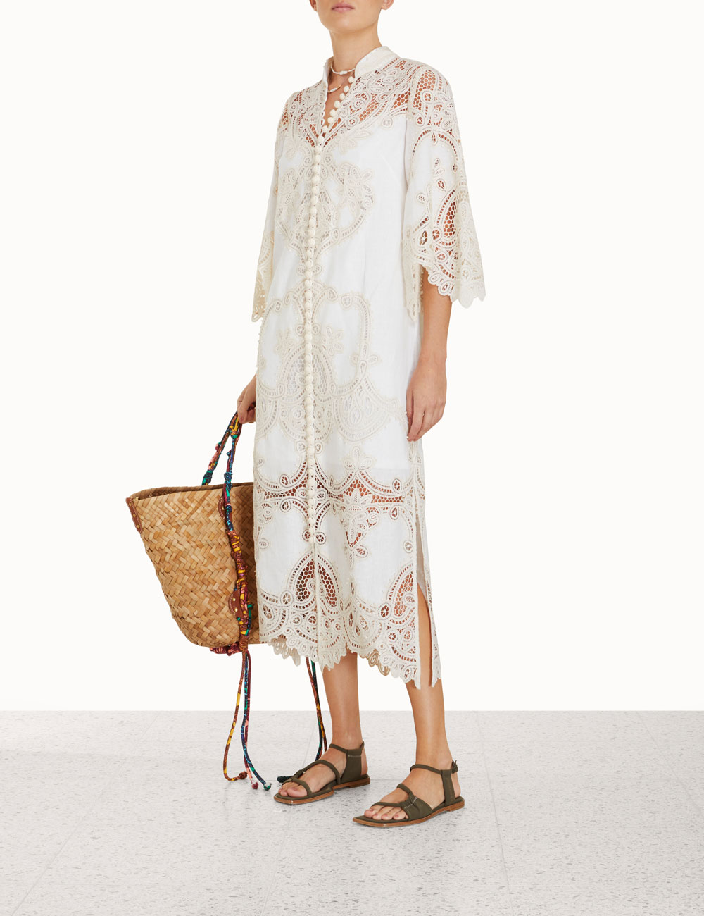 Tiggy Embroidered Shirt Dress