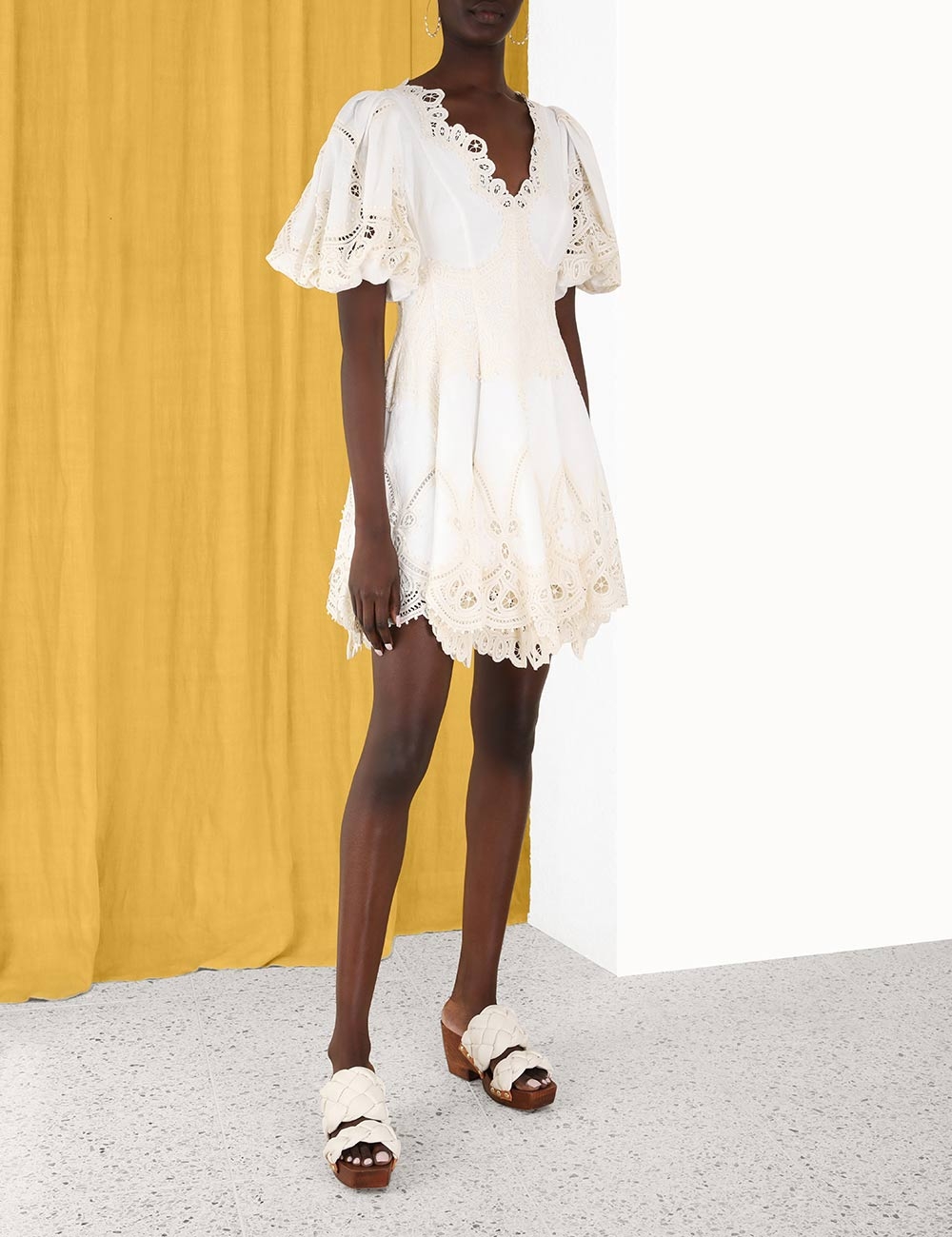 Tiggy Embroidered Mini Dress