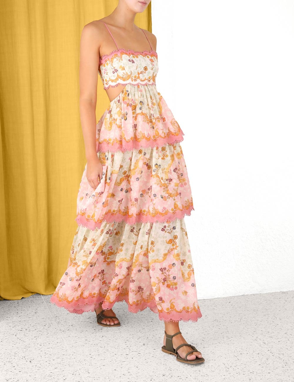 Laurel Frill Midi Dress