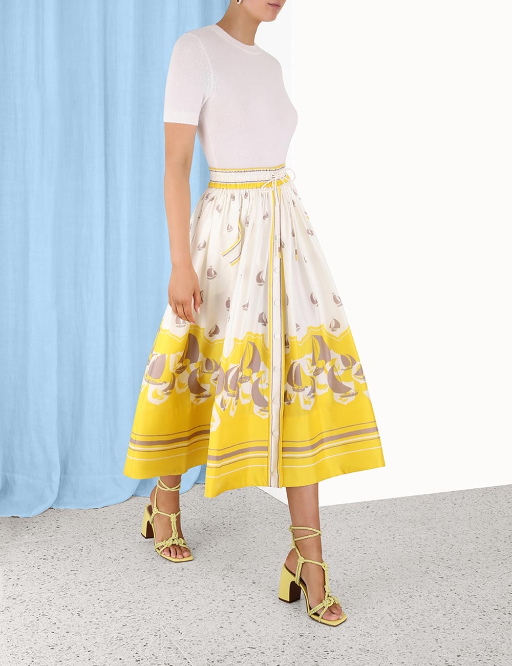 High Tide Gathered Skirt