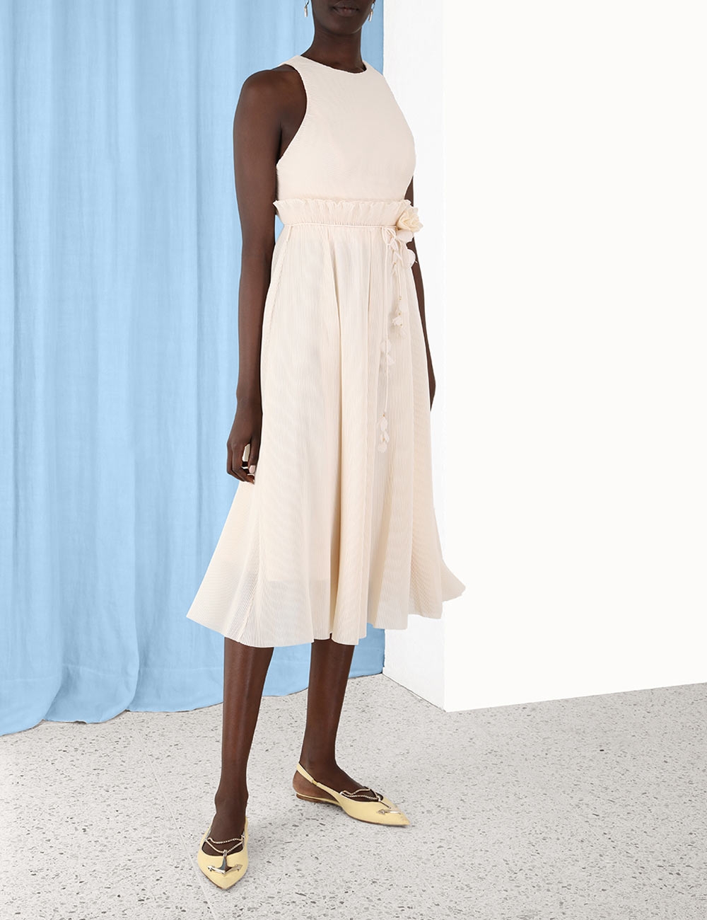Pleated Picnic Dress