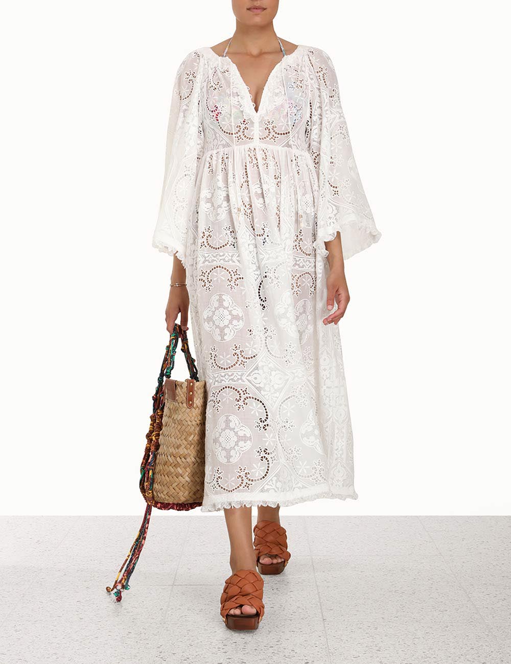 Laurel Wide Sleeve Midi Dress