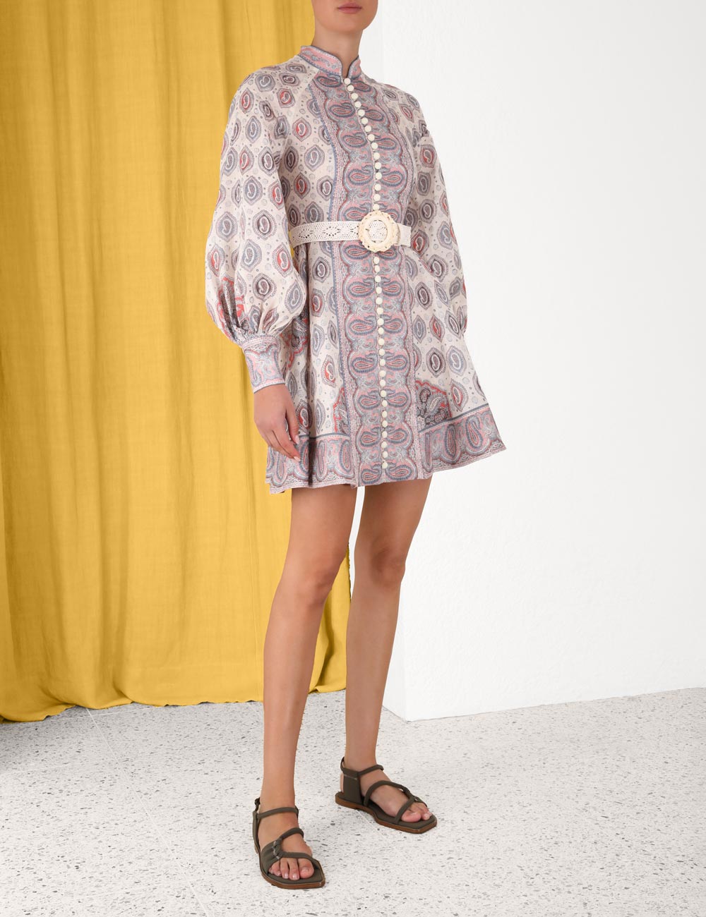 Vitali Button Up Mini Dress